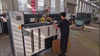 Yarı otomatik çift servo karton dikiş makinesi
