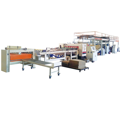 Yarı Otomatik 2 Katlı Oluklu Mukavva Makinesi Oluklu Rulo Eski