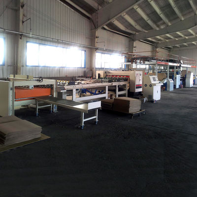 Yarı Otomatik 2 Katlı Oluklu Mukavva Makinesi Oluklu Rulo Eski
