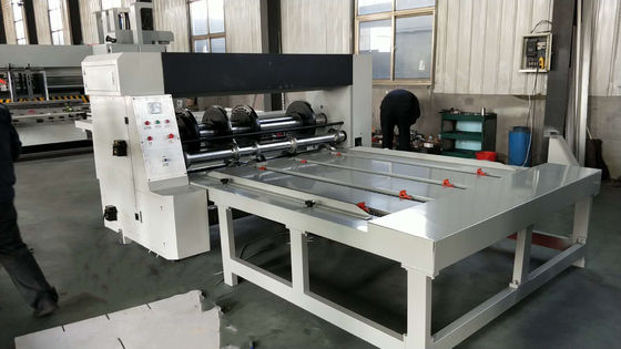 Karton Kırma için Yarı Otomatik Oluklu Döner Slotter Makinesi
