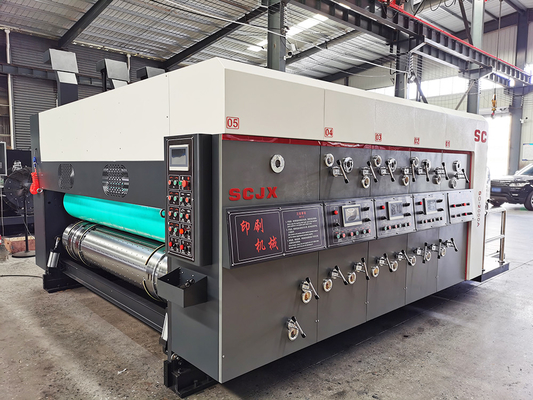 Pizza Kutusu Demir Oluklu Mukavva Flekso Baskı Makinesi Yapımı 380V