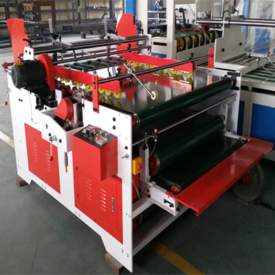 Yarı Otomatik Flekso Klasör Yapıştırıcı Renkli Kutu Tek Sayfa 2000mm 3.2kw