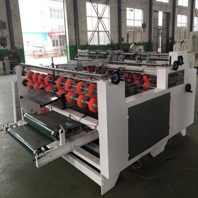 2000mm Yüksek Hızlı 2 Adet Oluklu Karton Klasör Yapıştırma Makinesi Yarı Otomatik
