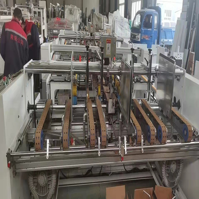 2000mm Yüksek Hızlı 2 Adet Oluklu Karton Klasör Yapıştırma Makinesi Yarı Otomatik