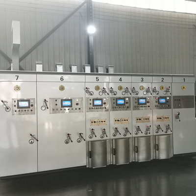 Otomatik 4 Renk Oluklu Karton Flekso Baskı Makinesi Yerleştirme Kalıp Kesme