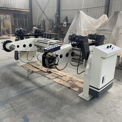 1600mm Elektrikli Değirmen Rulo Standı Simetrik yapı Oluklu Mukavva Üretim Hattı