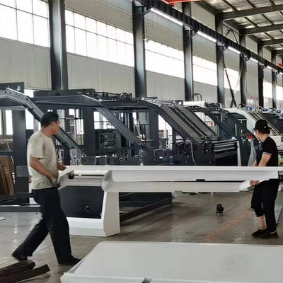 1300x1250mm Yarı Otomatik Flüt Laminasyon Makinesi Tek Taraflı Oluklu Mukavva Karton