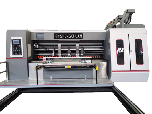 3 Renkli Slotting Die Cutting Corrugated Karton Karton Kutu Yapımı için Flexo Baskı Makinesi