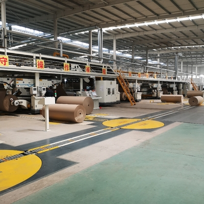 Kağıt Oluklu Mukavva Üretimi Çift Yüzlü Makina 60mx10mx4m