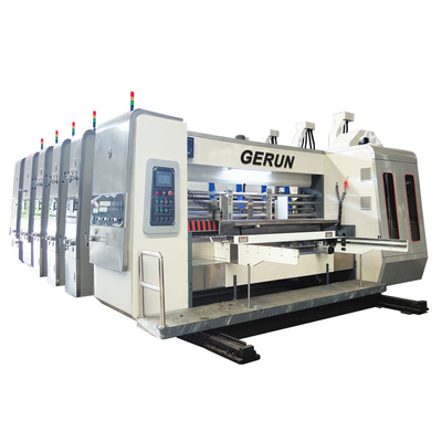 Güçlü 1-6 Renk Oluklu Flekso Baskı Makinesi