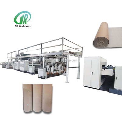 WJ-300-2500-II Tipi Karton Kutu Üretim Hattı Beş Katlı Oluklu Rulo