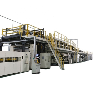 5 Katmanlı 1.8m Genişlik Oluklu Mukavva Üretim Hattı 45kw Isıtma Gücü