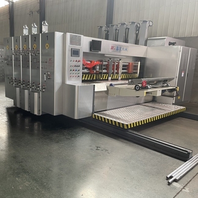 Otomatik 4 Renkli Gömülü Karton Flexo Baskı Makinesi