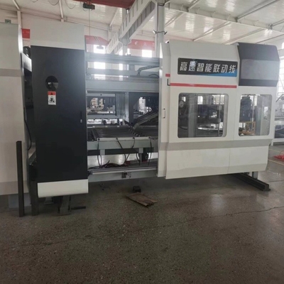 Flexo Baskı Katlama Yapıştırıcı Karton Üretim hattı Hızlı Karton Formasyon Hızı