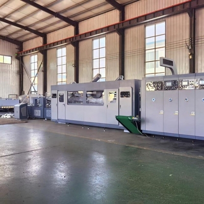 FFG Flexo Baskı Katlama Gluer Case Yapma Makinesi CNC Kontrol Sistemi
