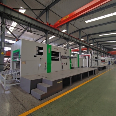 Saatte 4500 levha üretimi için 11kw düz ölçekli kesme makinesi