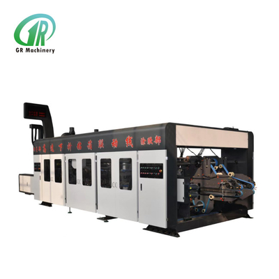 FFG Flexo Baskı Katlama Gluer Case Yapma Makinesi Mesh Delik Büyük Yapıştırıcı Tekerlek Sistemi