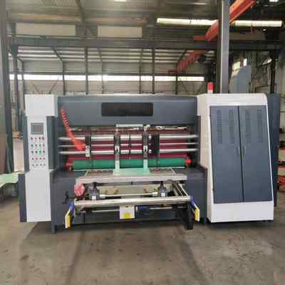 Elektrikli Kontrollü Min. Yaprak Boyutu 400mm X 600mm ve Maks. Mekanik Hız 150m/min için Rotary Slotter Makine