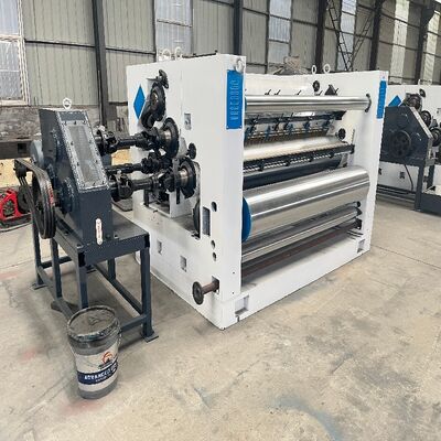 ISO Corrugated Cardboard Production Line Electric Single Faced Corrugating Machine