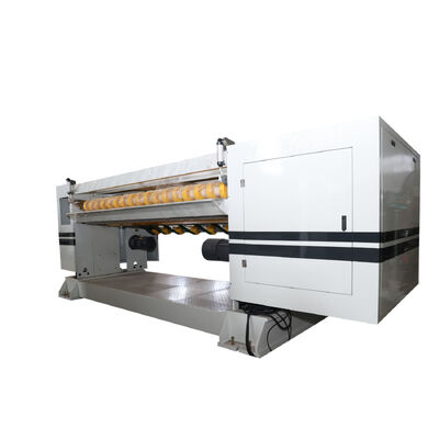 En yüksek makine hızı 100mmin Döner Karton Üretim hattı Bilgisayar kontrolü Helical Cross Cutter ve Max 3500kg Ağırlık NC Cutter