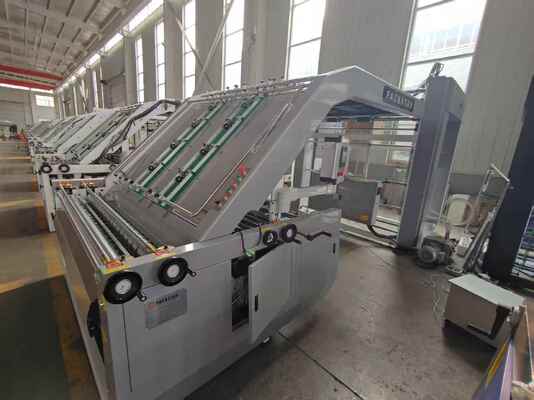 HL1600 Yüksek Hızlı 100 adet/dak Otomatik Flüt Laminasyon Makinesi 1600x1250mm Oluklu Karton İçin