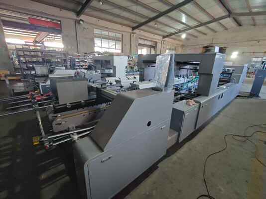 PT-A1250 Yüksek Hızlı Gürültülü Karton Folder Gluer Makinesi, 300m/min Maksimum Hız, PLC Dokunmatik Ekran Kontrolü ve Bağımsız Kağıt Besleme Sürücüsü