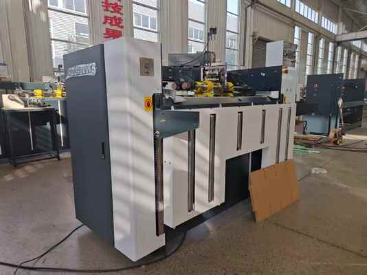 Double Servo Semi Automatic Carton Box Stitching Machine 600 Nails Per Minute Corrugated Box Stitcher