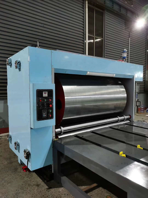 Karton Kutu İçin Yarı Otomatik 2 Renkli Oluklu Karton Flekso Baskı Makinesi