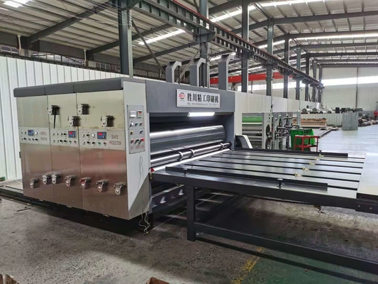 Karton İçin Yarı Otomatik Kutu Oluklu Karton Flekso Baskı Makinesi Presi