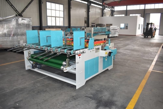 380V Karton Kutu Üretim Hattı Yarı Otomatik Katlama Yapıştırma Makinası