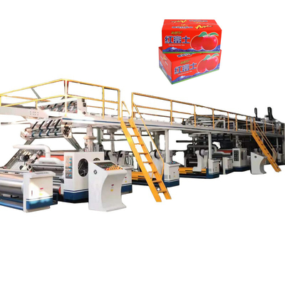 Karton 5 Katlı Otomatik Karton Paketleme Hattı Tek Yüzlü