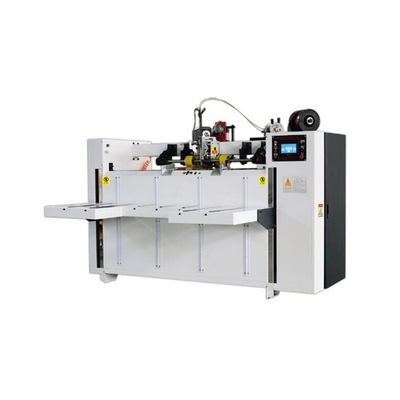 Yarı Otomatik Oluklu Karton Kutu Dikiş Makinesi Ekipmanları Çift Servo Motor