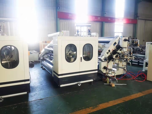 1100mm Oluklu Mukavva Üretim Hattı Yarı Otomatik 2 Kat